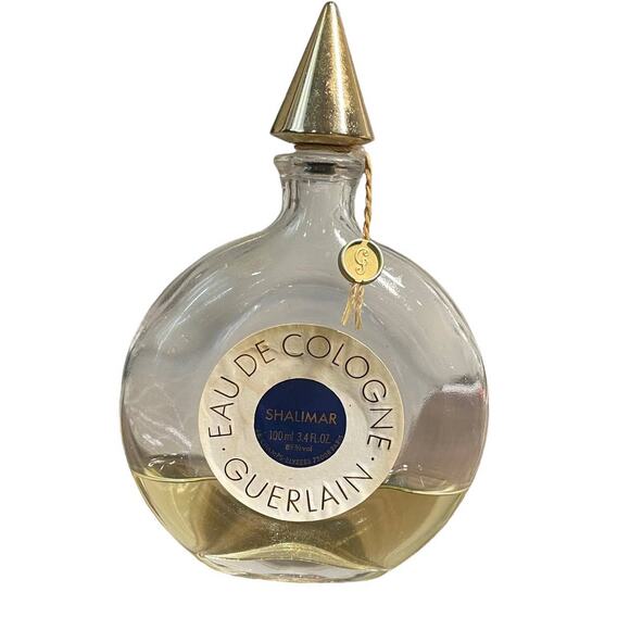 Vintage Large Guerlain SHALIMAR Eau De Cologne Collectable Perfume Old Bottle - Picture 1 of 5